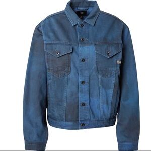 G-STAR RAW Women's Oversized Denim Jacket Blue Vintage Wash Medium NWT $250